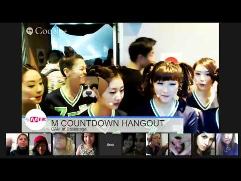 M COUNTDOWN HANGOUT CAM - Backstage