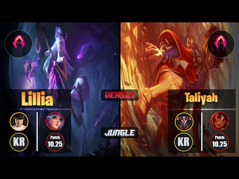 Clid LILLIA (Jungle) [Dark Harvest] VS TALIYAH - Grandmaster KR Patch 10.25