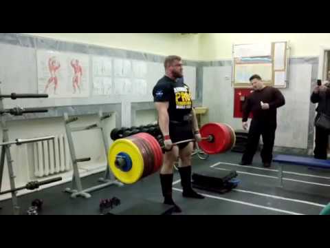 Mikhail Shivlyakov - Deadlift - 450 kg x 2 (с плинтов) / Coach: Vasiliy Grishchenko