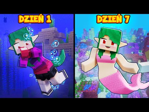 I spent 7 days as a mermaid in Minecraft!