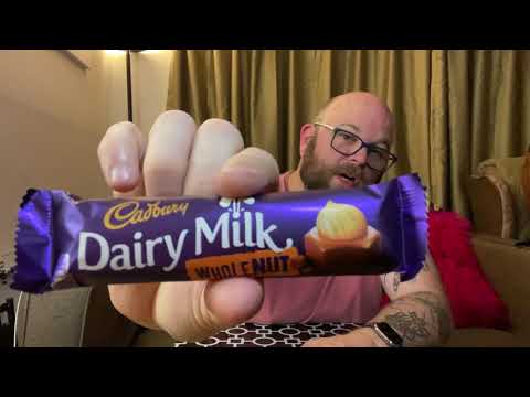 boinger eats a Cadbury Dairy Milk Whole Nut bar (from the UK)