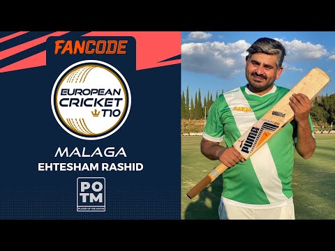 POTM: E.Rashid-Group B, Match 4 - MAL vs GRD | Highlights | FanCode ECS Spain,2022 Day 3 | ECT22.068