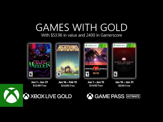 Xbox free Games with Gold for December 2021