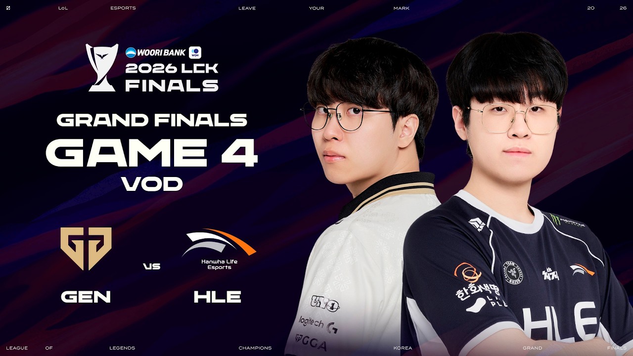 GEN vs HLE | Game 4 | 2026 Wooribank LCK Grand Finals - YouTube video featuring the word vulnerable