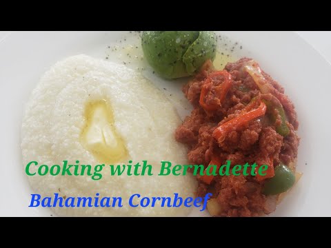 Bahamian Fire Engine, Corn beef & Grits.. Cooking with Bernadette. Clayborne