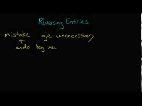 Reversing a Journal Entry