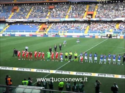 Sampdoria - Grosseto 0-0, 5^giornata serie B 17/09/2011 ingresso squadre