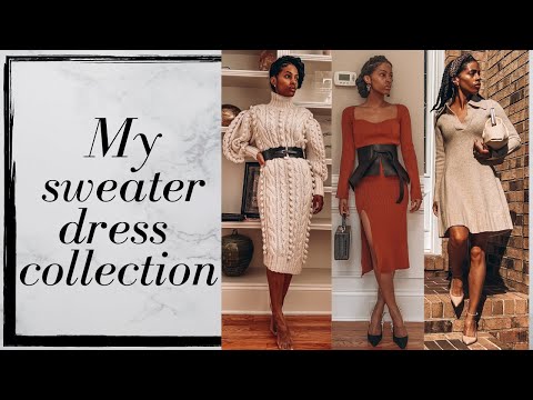 My ENTIRE Sweater Dress Collection - Fall/Winter...
