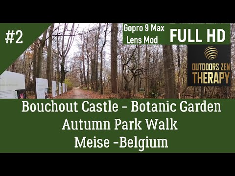 Bouchout Castle - Botanic Garden autumn walk Meise Belgium gopro hero 9 max lens mod