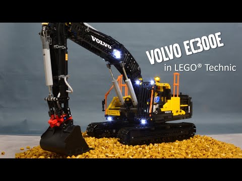 Volvo EC300E in LEGO Technic MOC 1:17