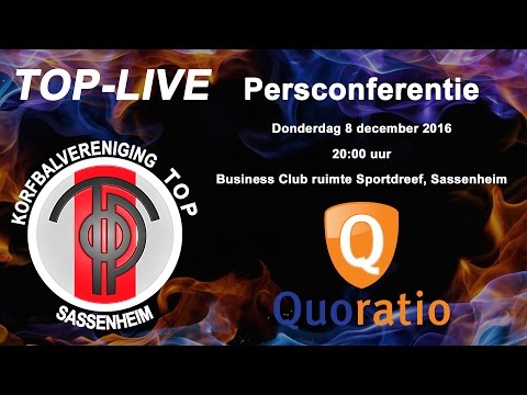 Persconferentie TOP/Quoratio, donderdag 8 december 2016