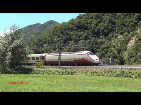E.414 FRECCIABIANCA CON IC IN TRANSITO A ISOLA DEL CANTONE. (GE) SAB. 25 - 7 - 2020.