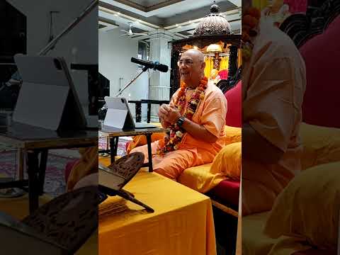 Class by H.H. Ramai Swami Maharaj!🙏✨@ISKCONNOIDAofficialChaitanya Charitamrita Adi Lila 1.7.8