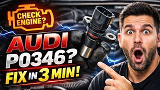 AUDI P0346 Code FIX in 3 Minutes ⚡ Camshaft Sensor DIY
