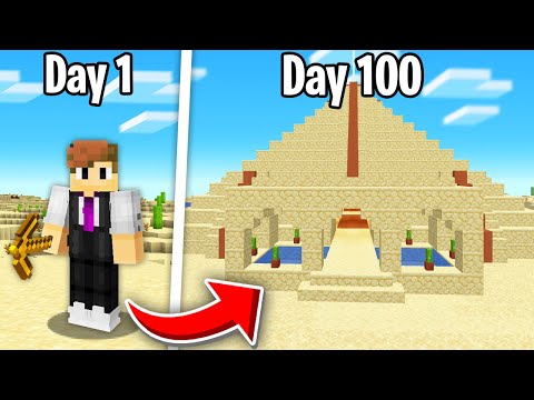 I survived 100 days in Minecraft's desert - against all odds!