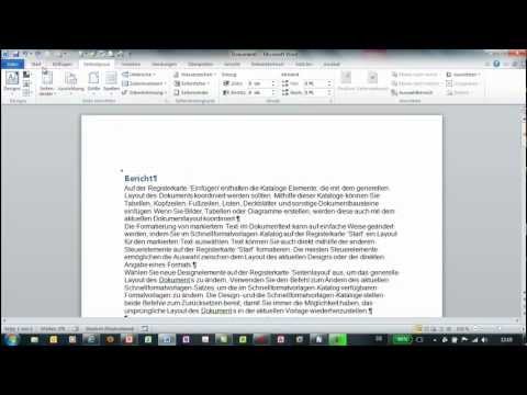 Word - Seiten im Hoch- und Querformat plus Seitenzahlen