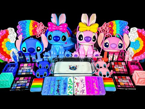 1 Hour Oddly Satisfying Slime ASMR No Music Videos | STITCH Slime Mixing Random With Piping Bag 2025