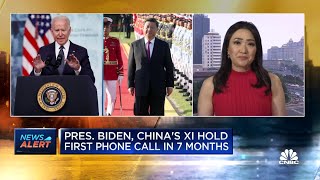 President Joe Biden and Chinese President Xi hold first phone call in seven months