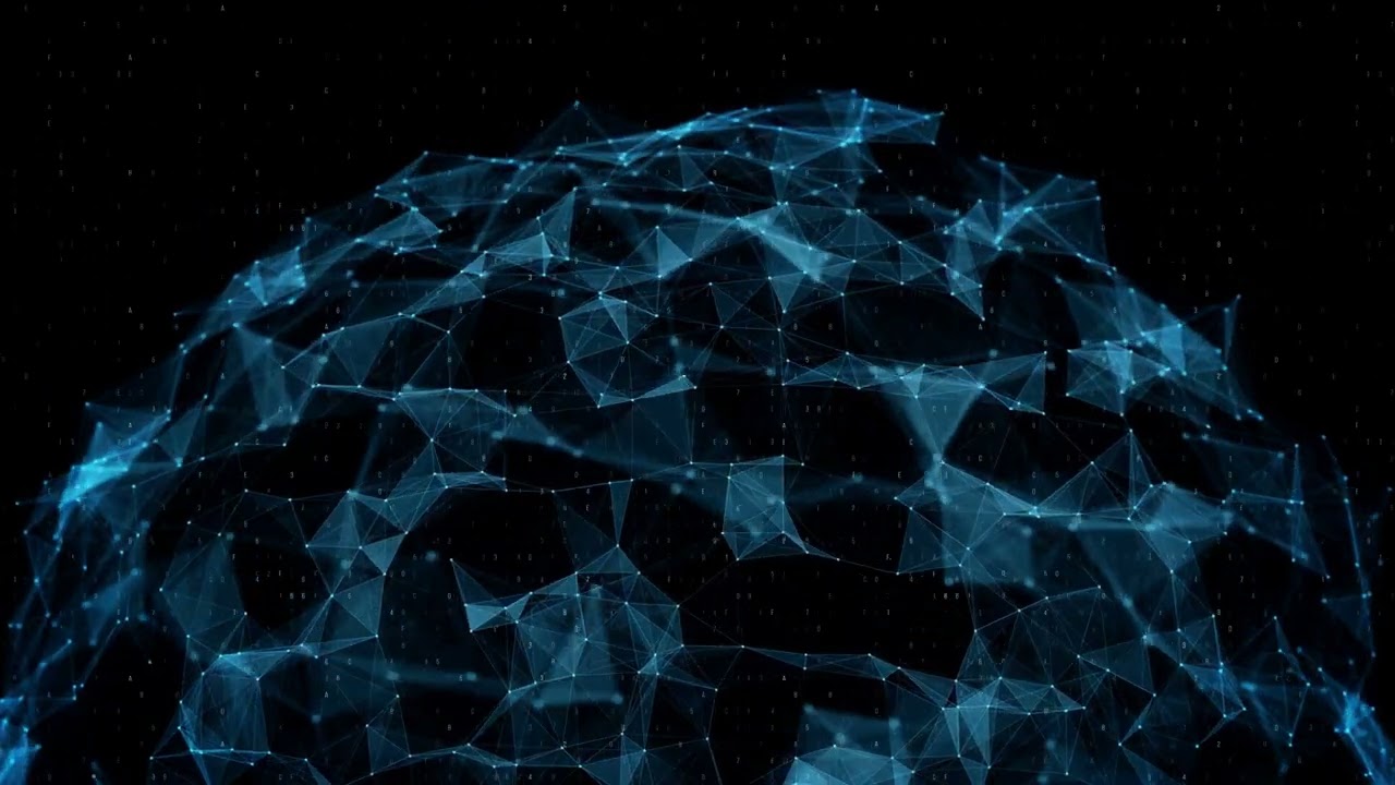 Digital Technology wave Flow digital structure Cyber background. Connection big data concept.