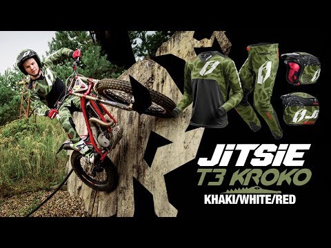 Jitsie T3 Kroko apparel - khaki/white/red