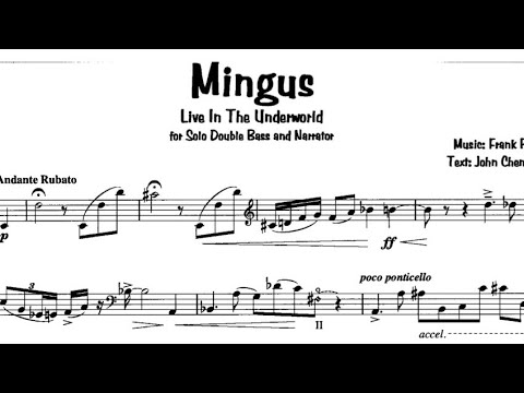 Frank Proto - "Mingus Live In The Underworld" for Solo Double Bass and Narrator