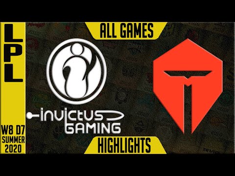 IG vs TES Highlights ALL GAMES | LPL Summer 2020 W8D7 | Invictus Gaming vs TOP Esports