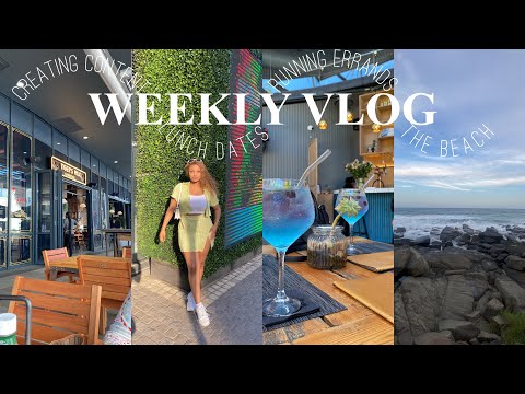 Weekly Vlog: Lunch Dates, Creating content , working on a campaign, errands|| South African Youtuber