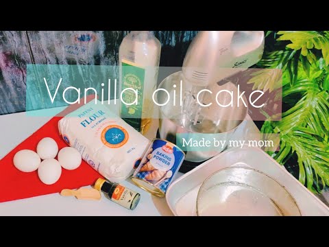 vanilla oil cake🎂 | Made by my mom😊💕|my first vlog😌😊|