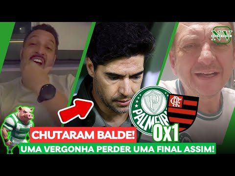 CHUTARAM BALDE!⚠️ GALEANO E EDU DRACENA NA DERROTA DO PALMEIRAS 0X1 FLAMENGO! FINAL DA LIBERTADORES!