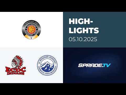 05.10.2025 - Highlights - ECDC Memmingen Indians vs. SC Riessersee