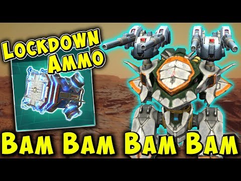 New Max TEMPEST AO JUN + LOCKDOWN AMMO - War Robots LIVE Mk2 Gameplay WR