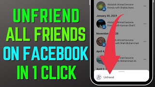 How to Unfriend All  Your Facebook Friends At Once in 2023 (Easy) | Remove All Facebook Friends