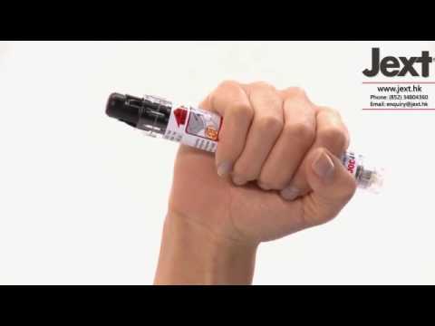 Jext Video Demonstration for Adults - adrenaline injection, adrenaline auto injector