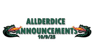Allderdice Announcements 10/9/25 - College Visits!