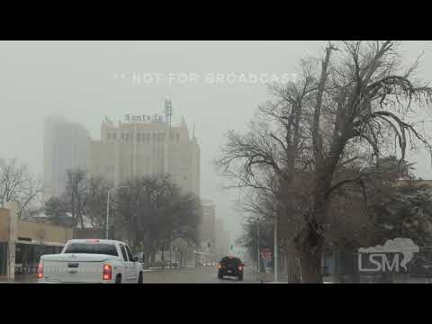 02-09-2023 Amarillo, TX  - Snowfall During Rush Hour