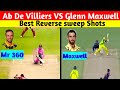 Ab De Villiers Vs Glenn Maxwell | Best Reverse sweep Shots