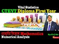 Vital Statistics Numerical Analysis CTEVT Diploma First Year Mathematics आयुर्वेद �