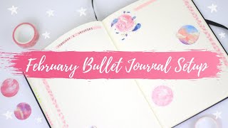 February Bullet Journal Setup | Plan With Me | New Layout & New Tracker | College Calendar