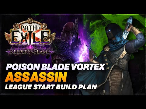 PoE 3.27 - A Risky Start: Poison Blade Vortex Assassin League Start Build Concept