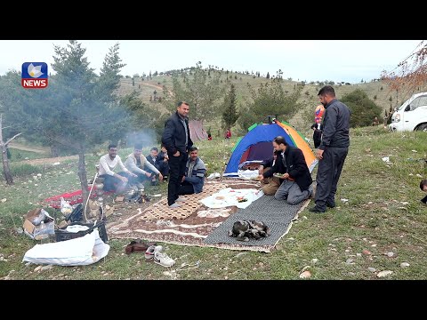 بەڤیدیۆ.. سەرەڕای ناجێگیری کەشوهەوا بەشێک لە ھاووڵاتیانی ھەولێر روویان لە ناوچە گەشتیارییەکان کرد