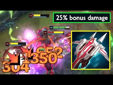 Nilah killing 5490 HP Tank in 5 seconds.