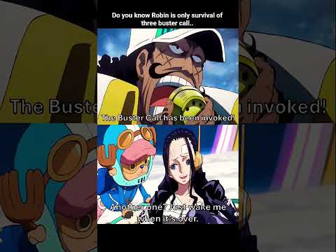 DO YOU KNOW ROBIN IS ONLY SURVIVER OF THREE BUSTER CALL.#anime #luffy #onepiece
