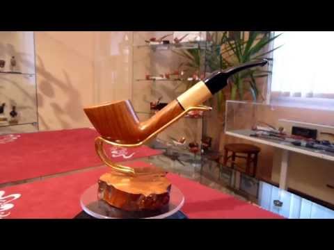 Pipa in radica half bent freehand - www.paronellipipe.it