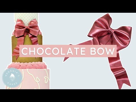 How to Make a Bow From Chocolate!! | Georgia's Cakes