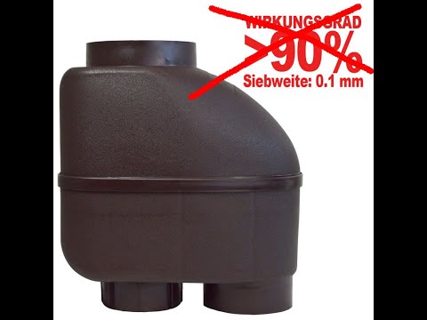 The test of rain water filter "Fallrohr-Filter Z100".