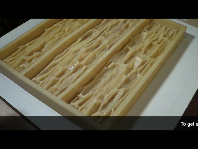 How to cast concrete stone mold without additives. In-mold coloring