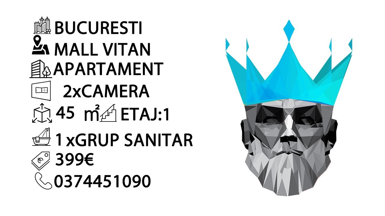 Tur video 2 Camere | Mall-Vitan | Balcon | 45 MP | Renovat Recent | 1/4
