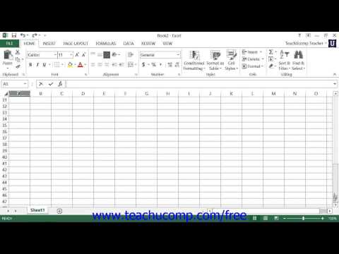 Excel 2013 Tutorial The Scroll Bars Microsoft Training Lesson 1.9