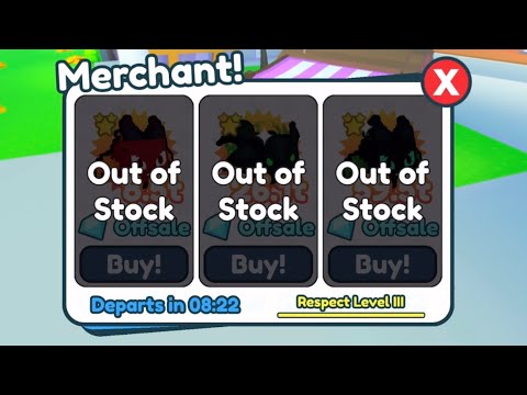 When the Traveling Merchant arrives in Pet Simulator X…