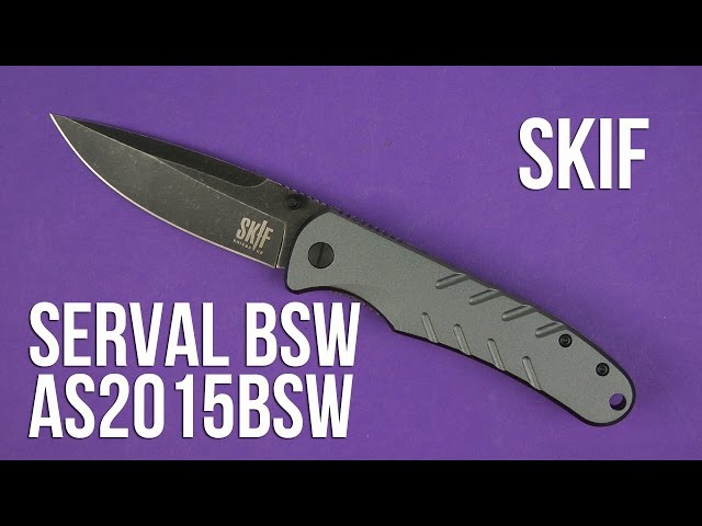 Youtube video Нож SKIF Serval BSW, Alum ц:grey